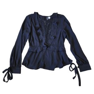 Women's H&M Black Blouse Size 4